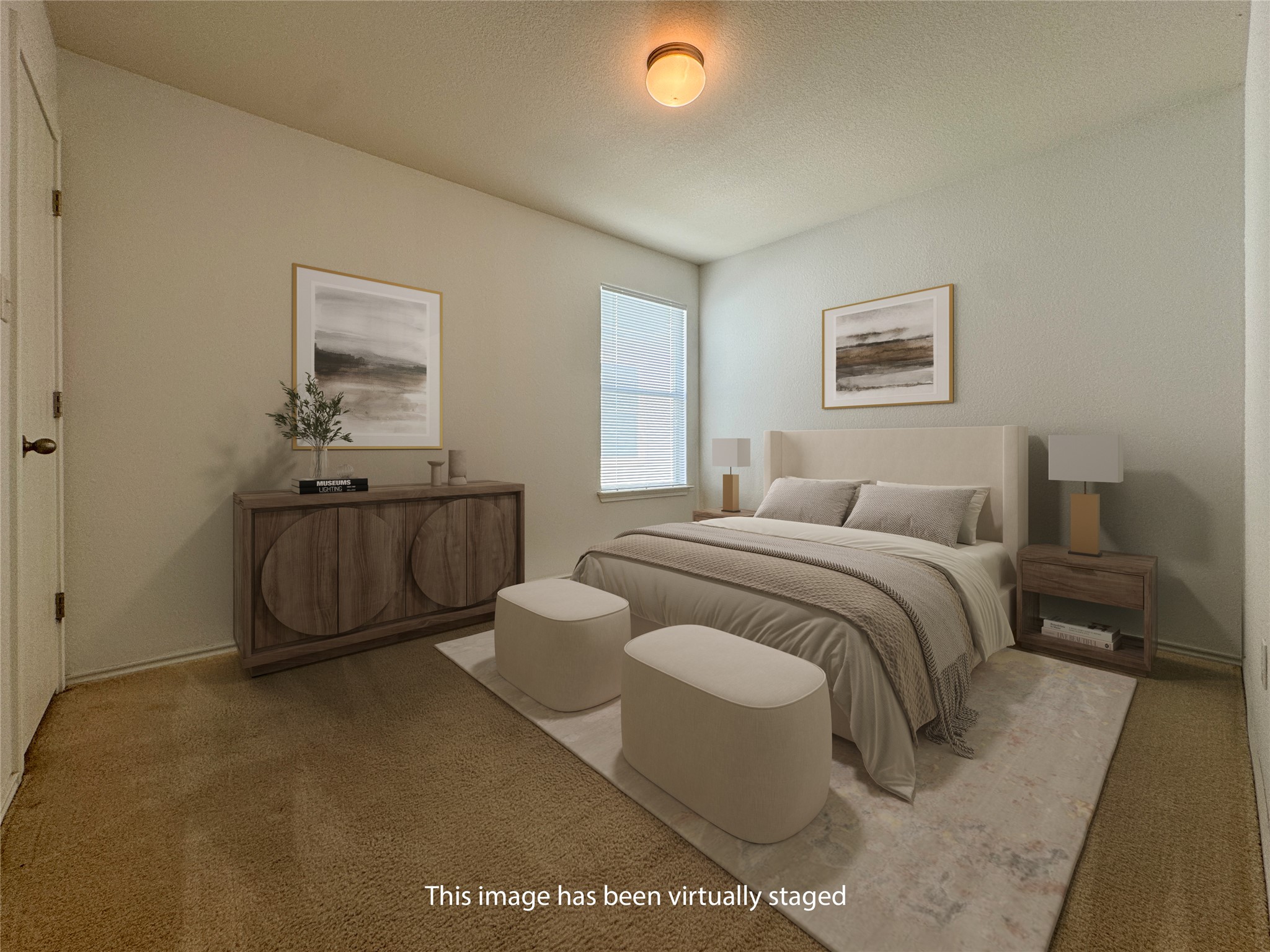 18420 Wind Tree Lane Elgin, TX 78621 - Photo 12 of 15 a bedroom with a bed and painting on the wall