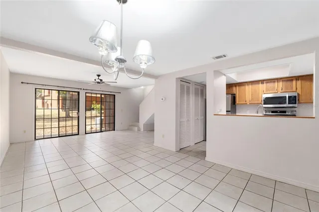 a view of a electric appliances in a room