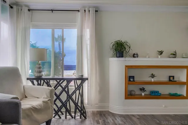 a kitchen with a window