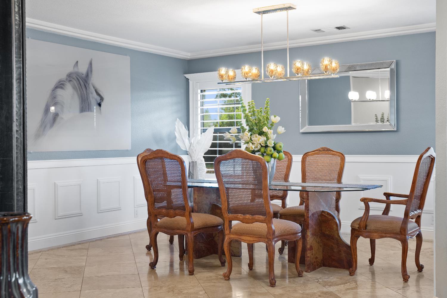 1801 Arroyo Drive Auburn, CA 95603 - Photo 9 of 68 a view of a dining room with furniture and chandelier