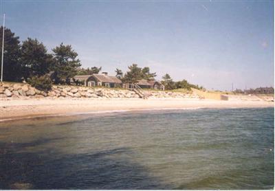 a view of beach and ocean
