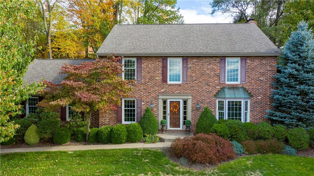 Nestled on a gorgeous landscaped lot, charm and warmth await you and your guests in this beautiful and timeless all brick 2 story colonial home. Located in a peaceful community in Peters Township in one of the most northern areas with quick access to RT19 and I79.