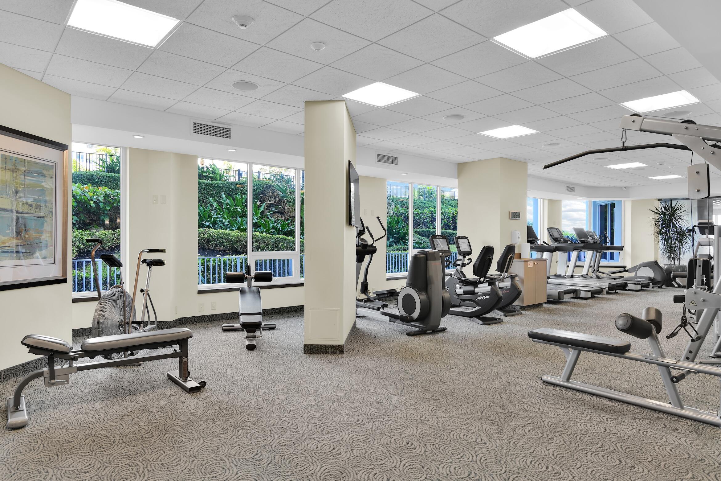 500 South Ocean Boulevard, Unit 803 Boca Raton, FL 33432 - Photo 59 of 72 a view of a room with gym equipment