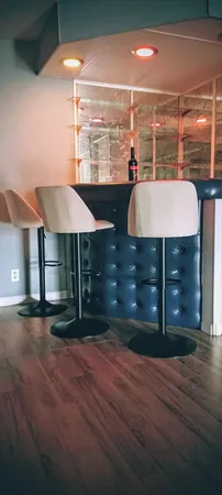 a view of swimming pool and an outdoor space