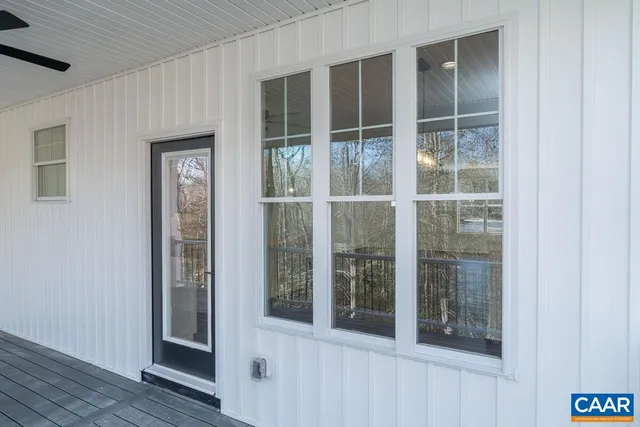 a view of front door