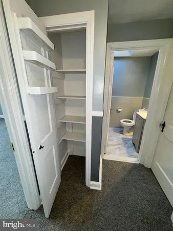 a view of a walk in closet