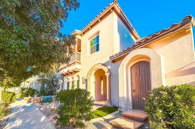 a front view of a house