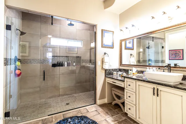 a view of a bathroom from the hallway