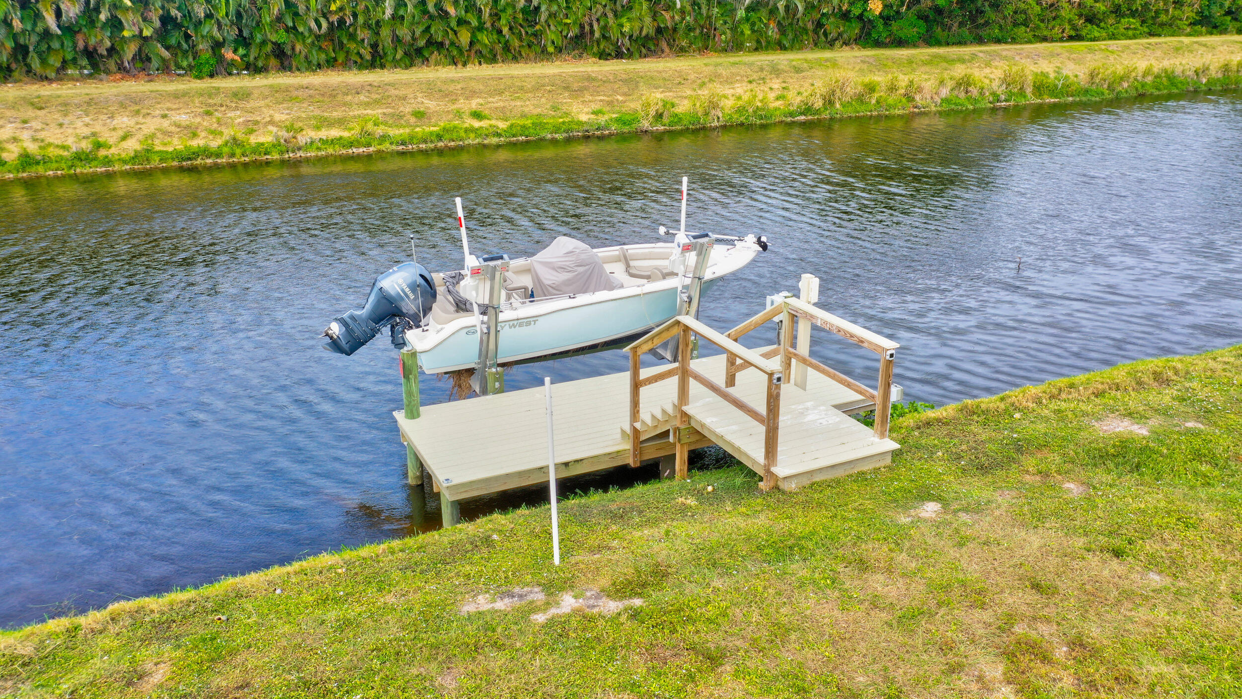 3623 Lone Pine Road Delray Beach, FL 33445 - Photo 79 of 95 Boat Dock w/Lift