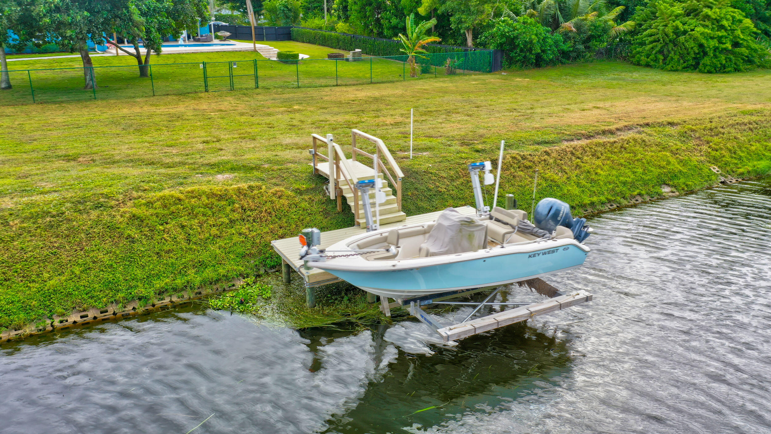3623 Lone Pine Road Delray Beach, FL 33445 - Photo 81 of 95 Boat Dock w/Lift