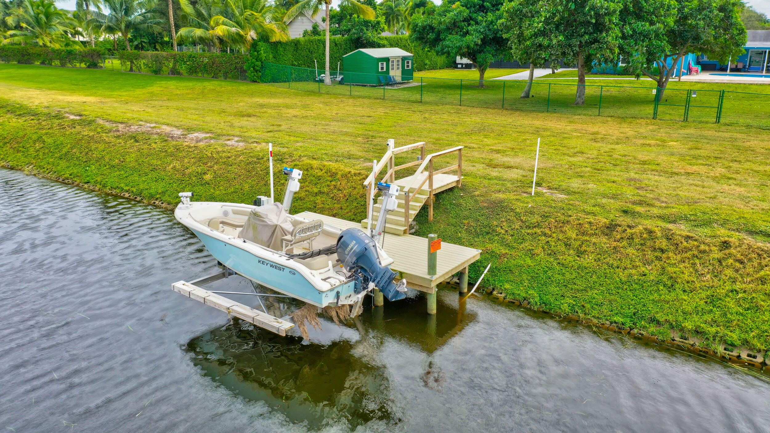 3623 Lone Pine Road Delray Beach, FL 33445 - Photo 82 of 95 Boat Dock w/Lift