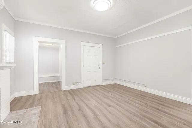 wooden floor in a room