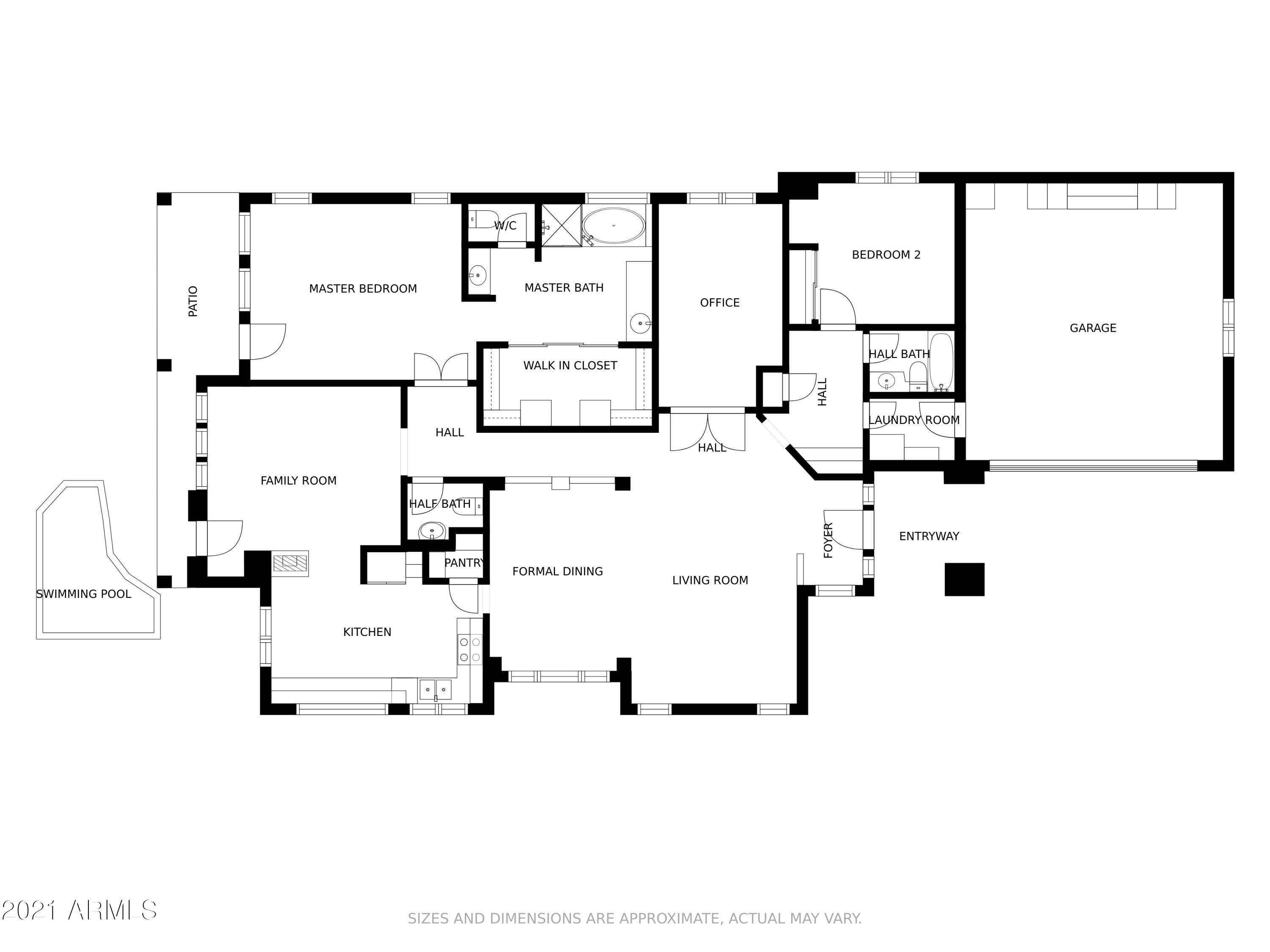 11547 East Ranch Gate Road Scottsdale, AZ 85255 - Photo 34 of 34 Floor plan 11547 E. Ranch Gate Rd.