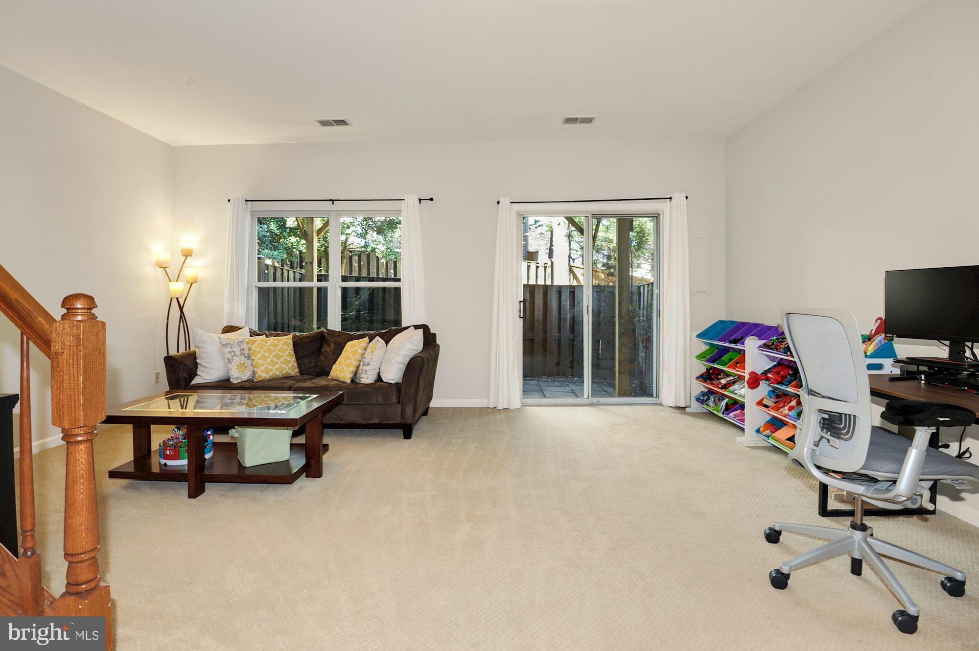 2526 James Monroe Circle Herndon, VA 20171 - Photo 23 of 33 Walkout Lower Level Recreation Room