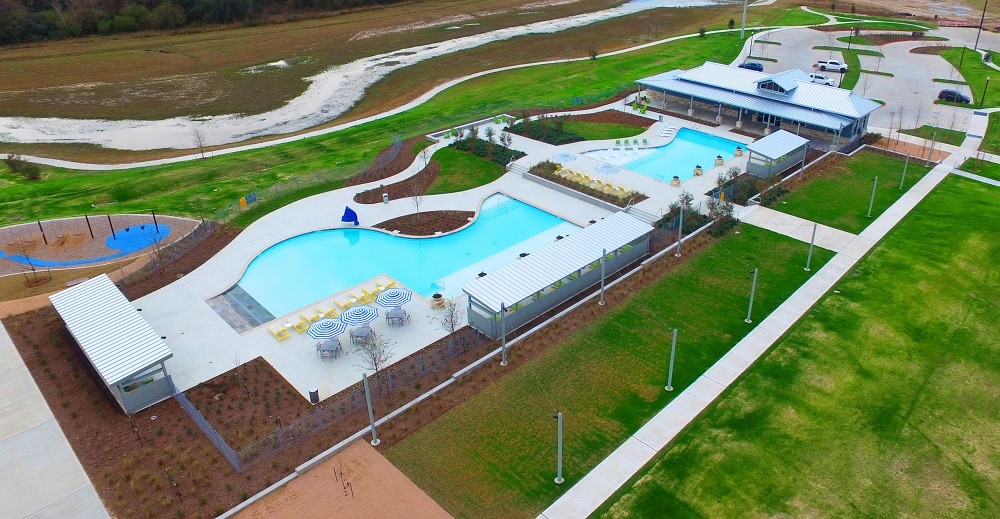 5510 Orangery Lane Manvel, TX 77578 - Photo 45 of 48 an aerial view of a house