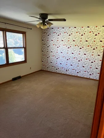 a view of a garage