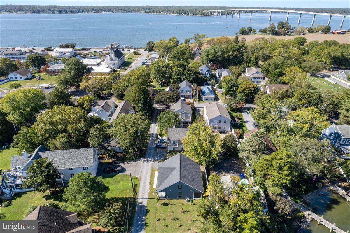 206 Point Lane Solomons, MD 20688 - Photo 3 of 46 Aerial view toward the Patuxent and TJ Bridge!