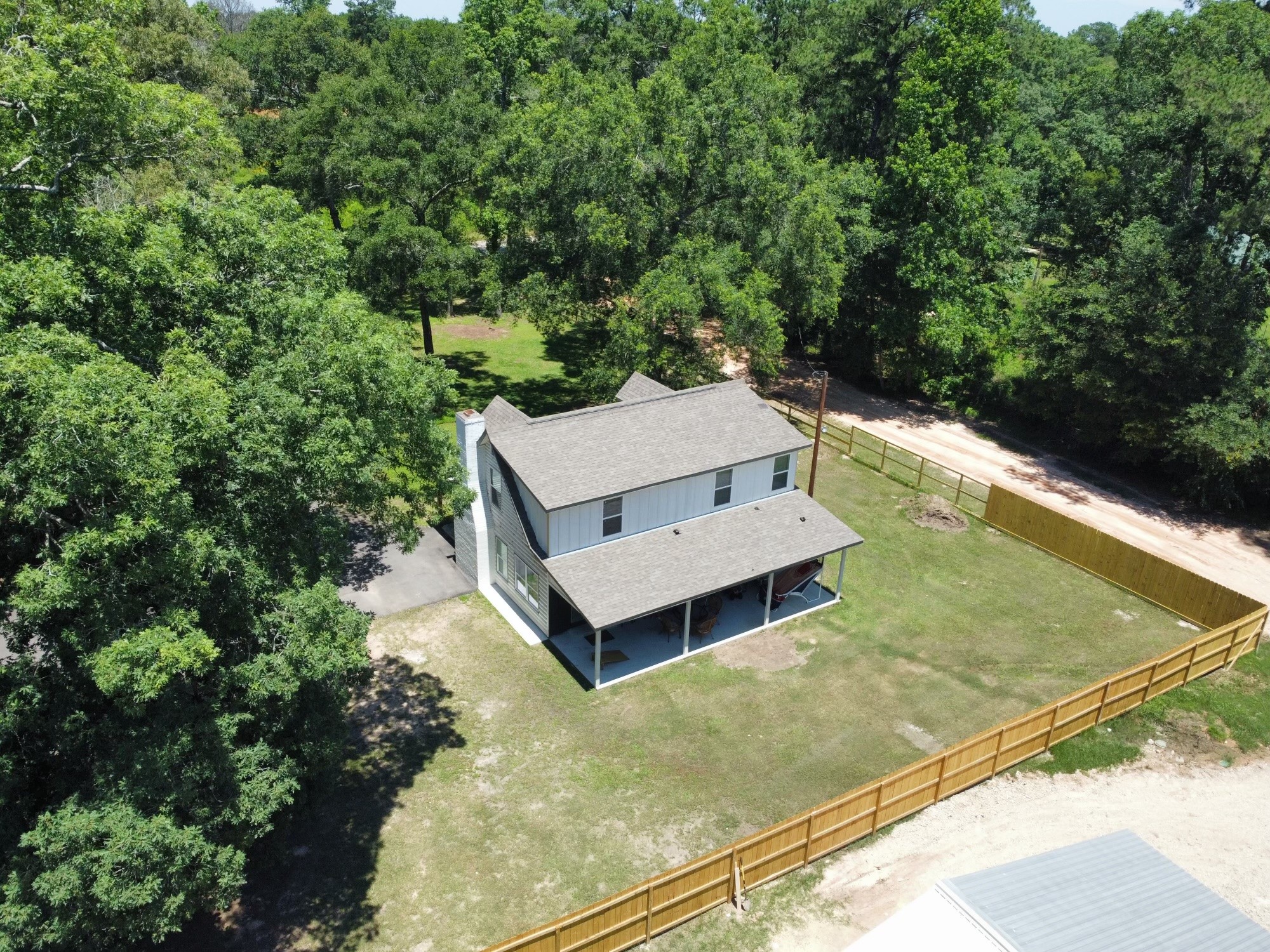 17122 Springfield Drive Conroe, TX 77302 - Photo 3 of 20 Aerial- Back yard