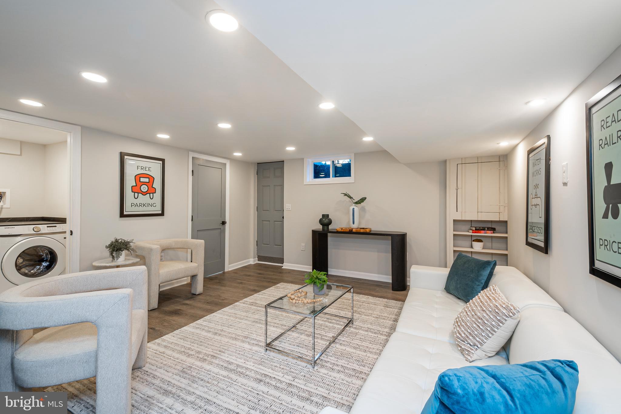 6138 Dunroming Road Baltimore, MD 21239 - Photo 20 of 25 Basement Entertainment Area