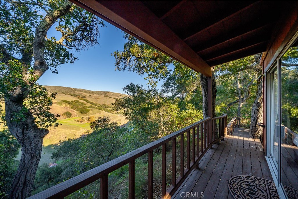 4411 See Canyon Road San Luis Obispo, CA 93405 - Photo 55 of 75 a view of a balcony with wooden floor