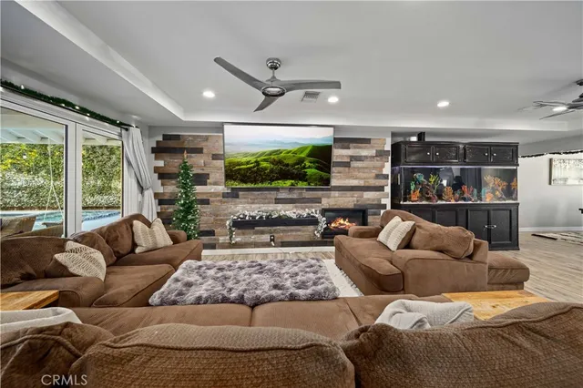 a outdoor space with patio furniture