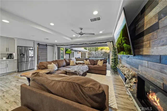 a view of swimming pool with lounge chair