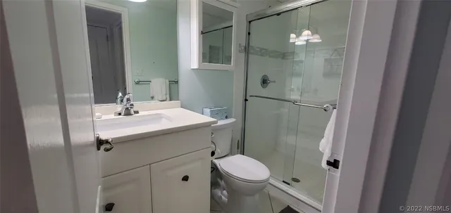 a view of outdoor space with a street sign