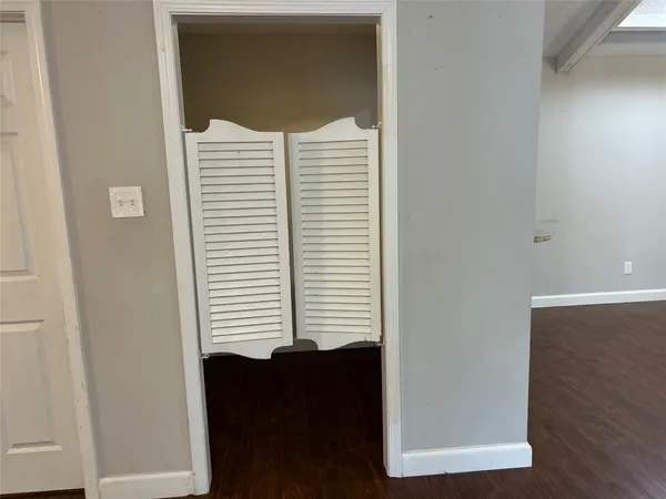 a view of balcony and chair