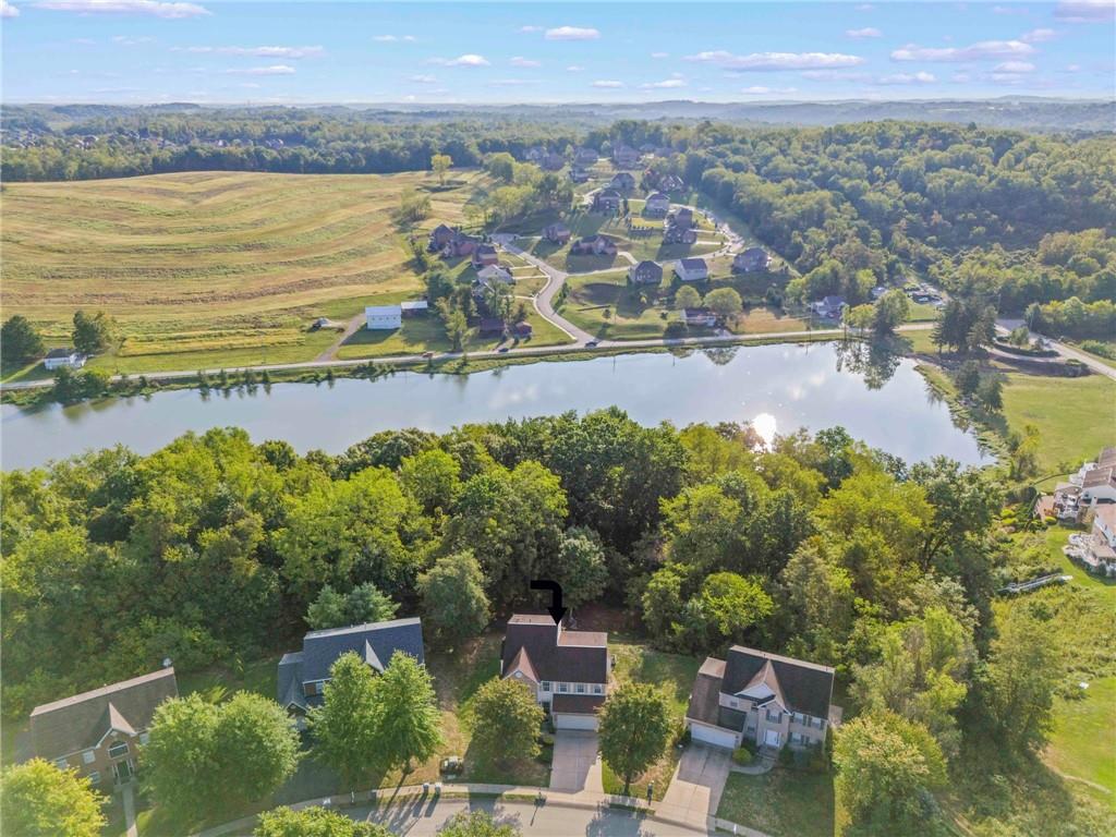 104 Lake Forest Road Venetia, PA 15367 - Photo 30 of 30 Aerial View of the lake 104 Lake Forest Rd