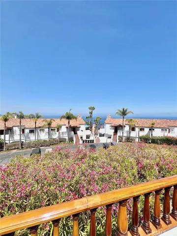 a view of a city from a balcony