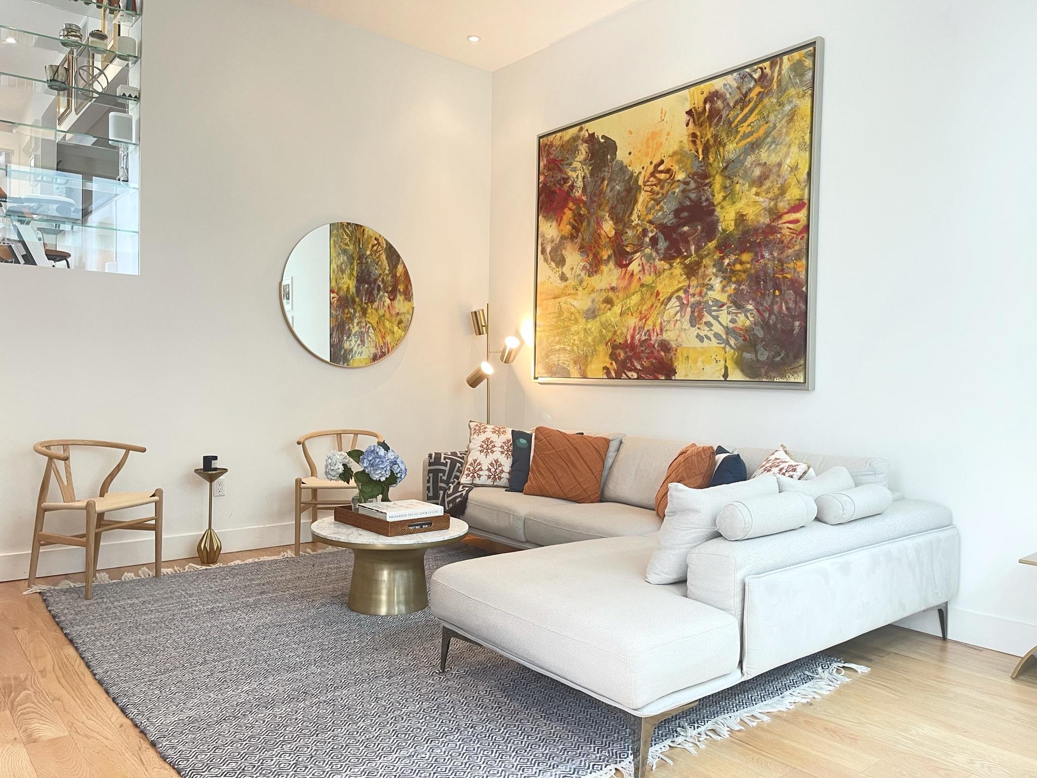 3258 Virginia Street, Unit A4 Miami, FL 33133 - Photo 6 of 20 a living room with furniture and a wall painting