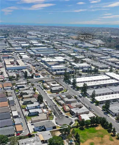 an aerial view of multiple house