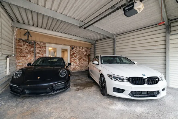 a car parked in a parking