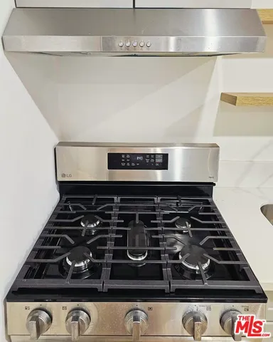 a close up of a stove