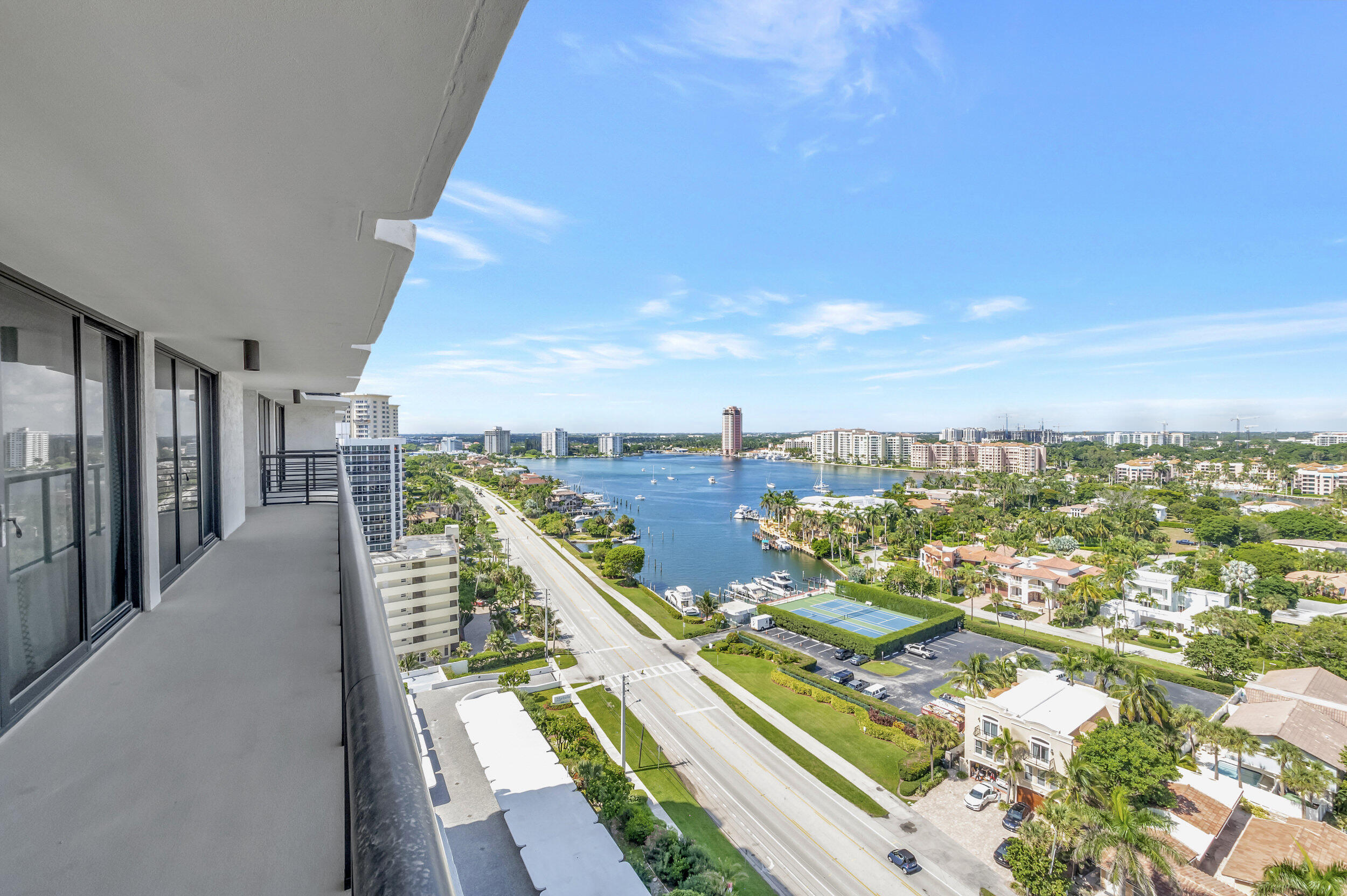 250 South Ocean Boulevard, Unit 16G Boca Raton, FL 33432 - Photo 40 of 91 a view of a balcony with city