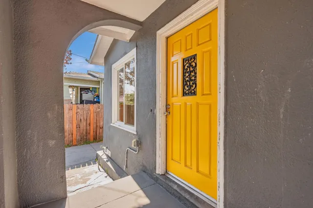a view of front door