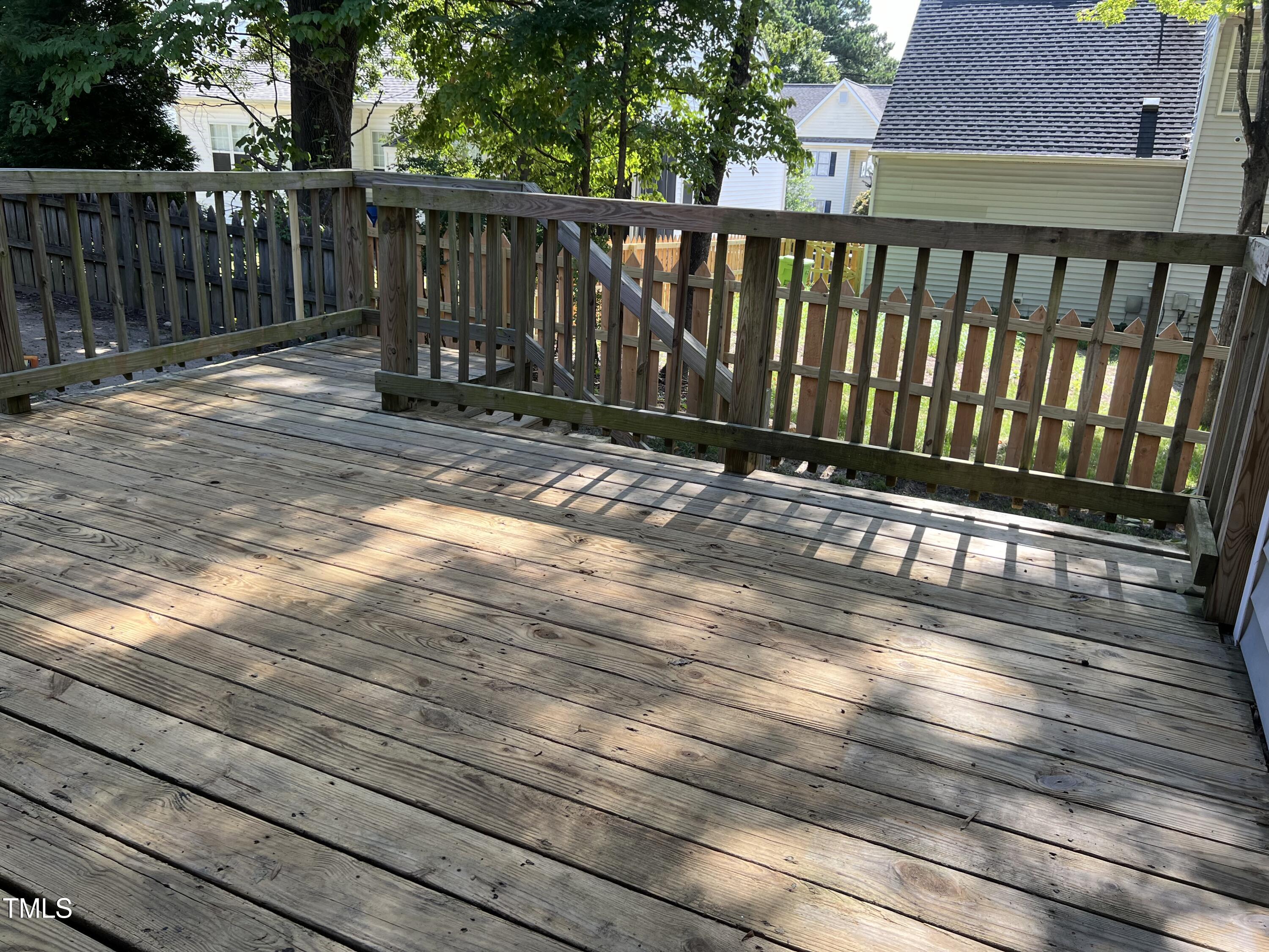 2032 Turtle Point Drive Raleigh, NC 27604 - Photo 15 of 18 a view of wooden fence and trees
