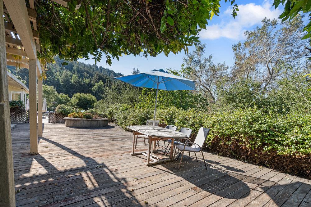 4760 Soquel Creek Road Soquel, CA 95073 - Photo 18 of 29 a deck view with a seating space
