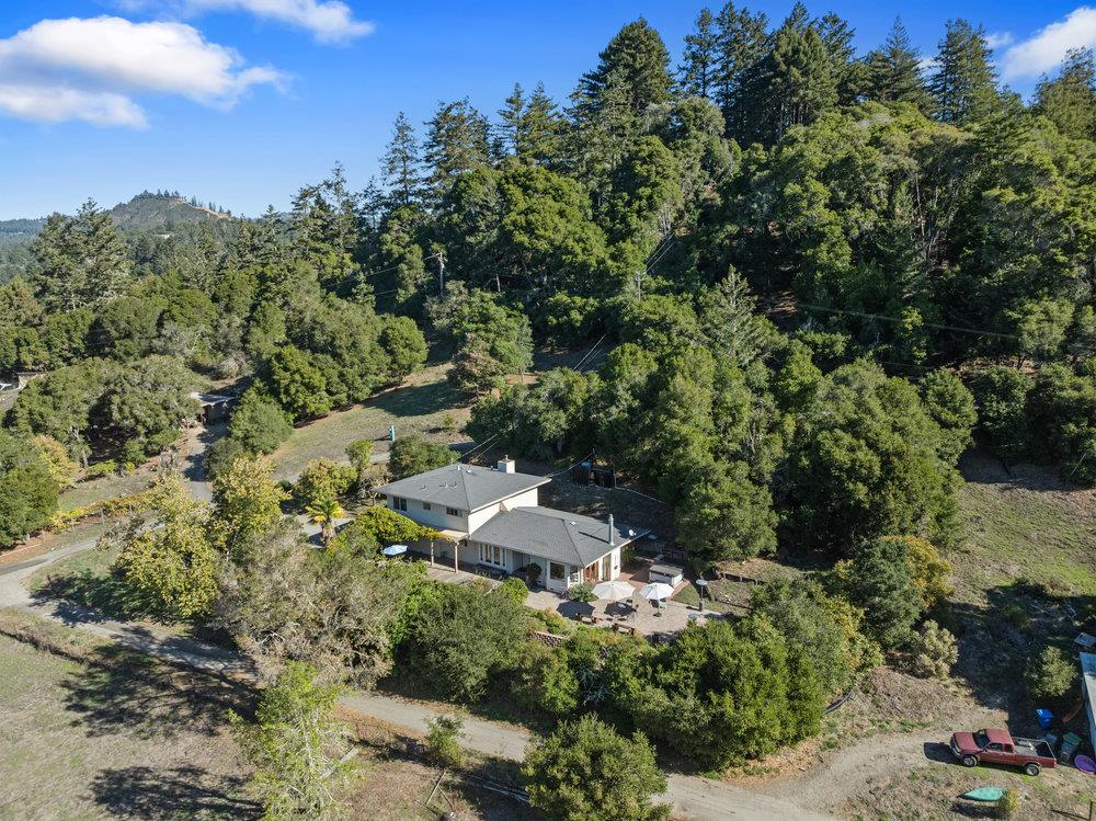 4760 Soquel Creek Road Soquel, CA 95073 - Photo 28 of 29 an aerial view of residential house with outdoor space