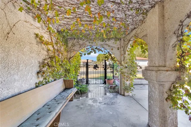 a view of outdoor space with garden