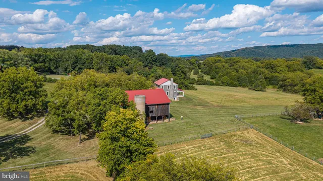 a garden view with a seating space