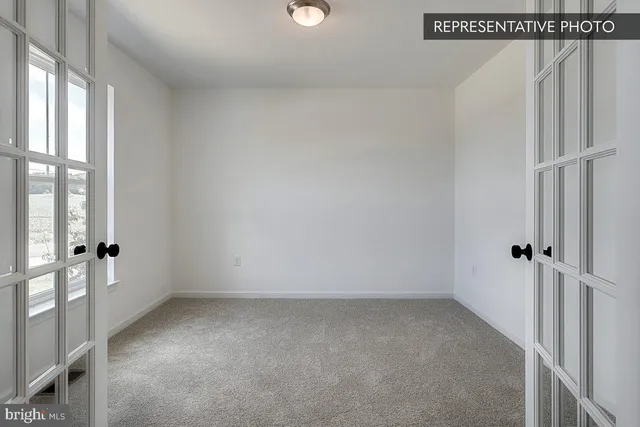 a view of an empty room