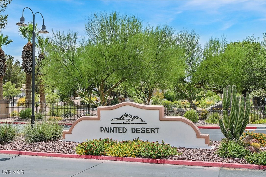5421 Painted Mirage Road Las Vegas, NV 89149 - Photo 34 of 35 Community sign featuring fence