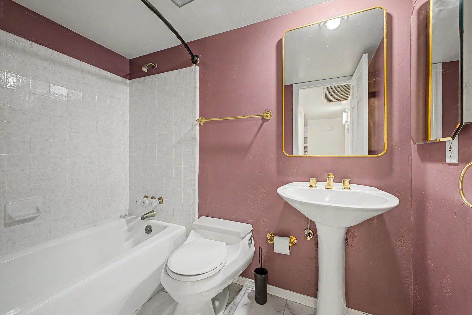 5736 North 25th Street Phoenix, AZ 85016 - Photo 38 of 59 a bathroom with a sink and a mirror