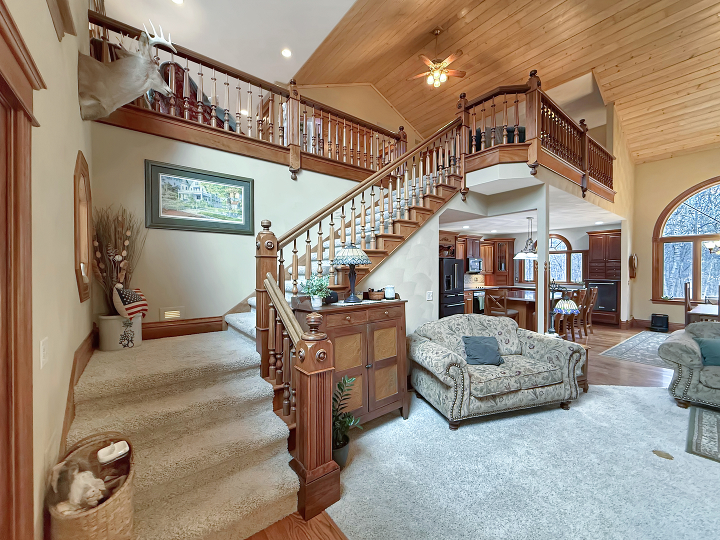 11307 Timber Lane Lena, IL 61048 - Photo 5 of 85 a living room with furniture and stairs