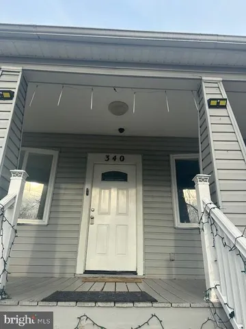a view of a door of the house