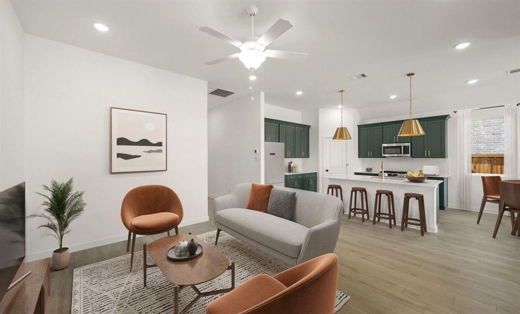 1908 Boston Way Princeton, TX 75407 - Photo 8 of 17 Open Kitchen-Living Room Representative Photo