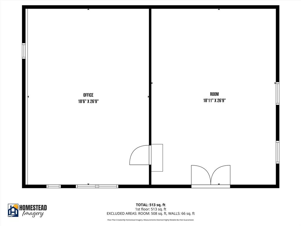 1861-1 Roland Road Whitesboro, TX 76273 - Photo 39 of 39 Detached tool shed/garage floor plan with measurements.