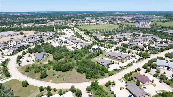 an aerial view of a city