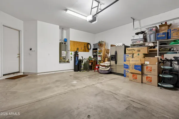 a view of storage and utility room